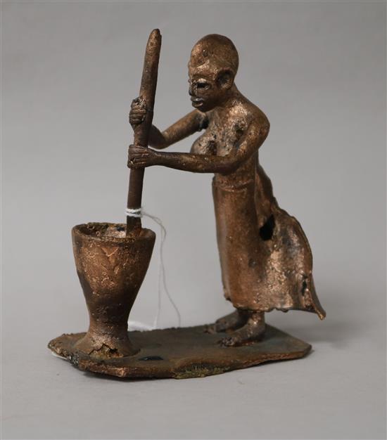 An African wood fired bronze
